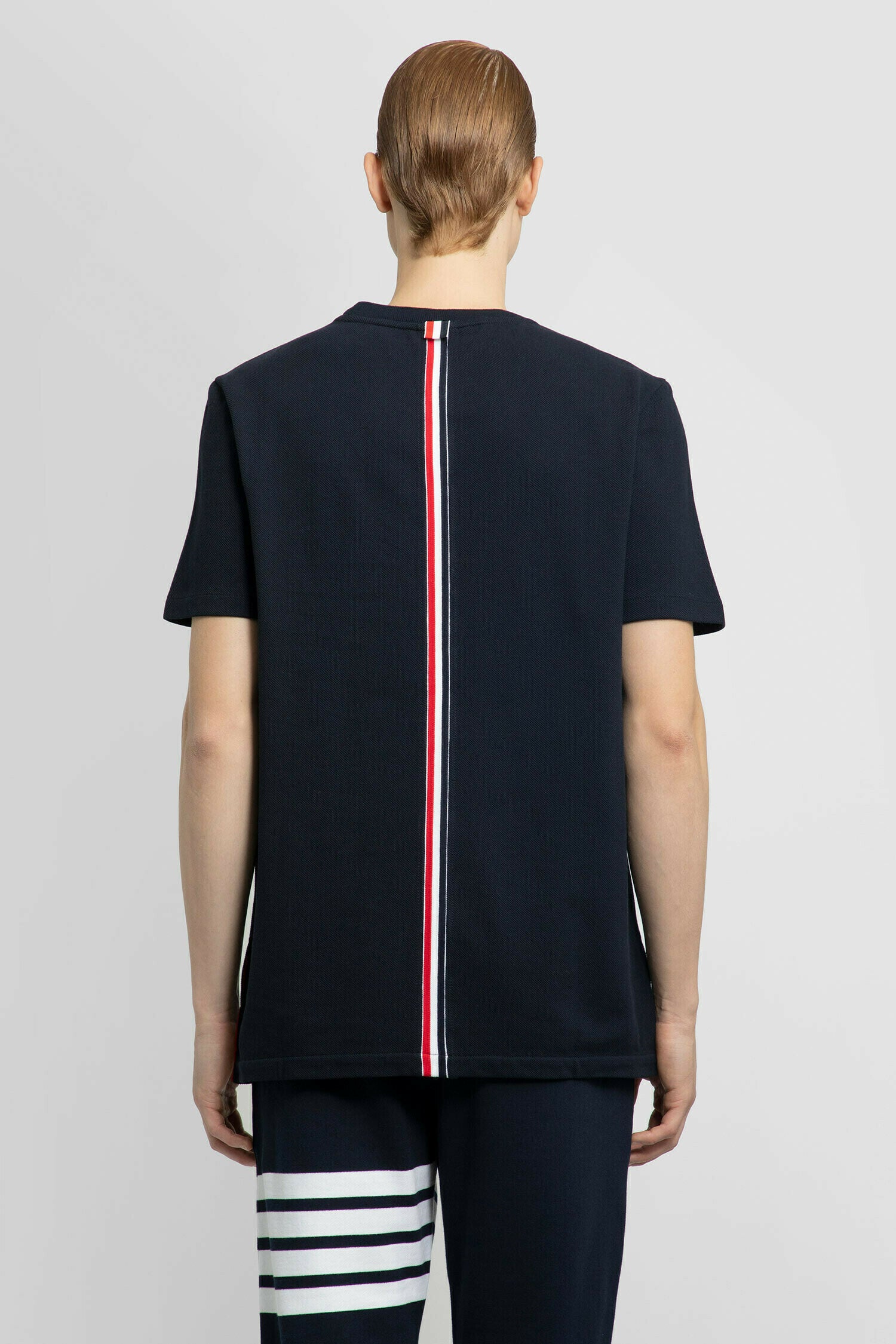 THOM BROWNE MAN BLUE T-SHIRTS & TANK TOPS