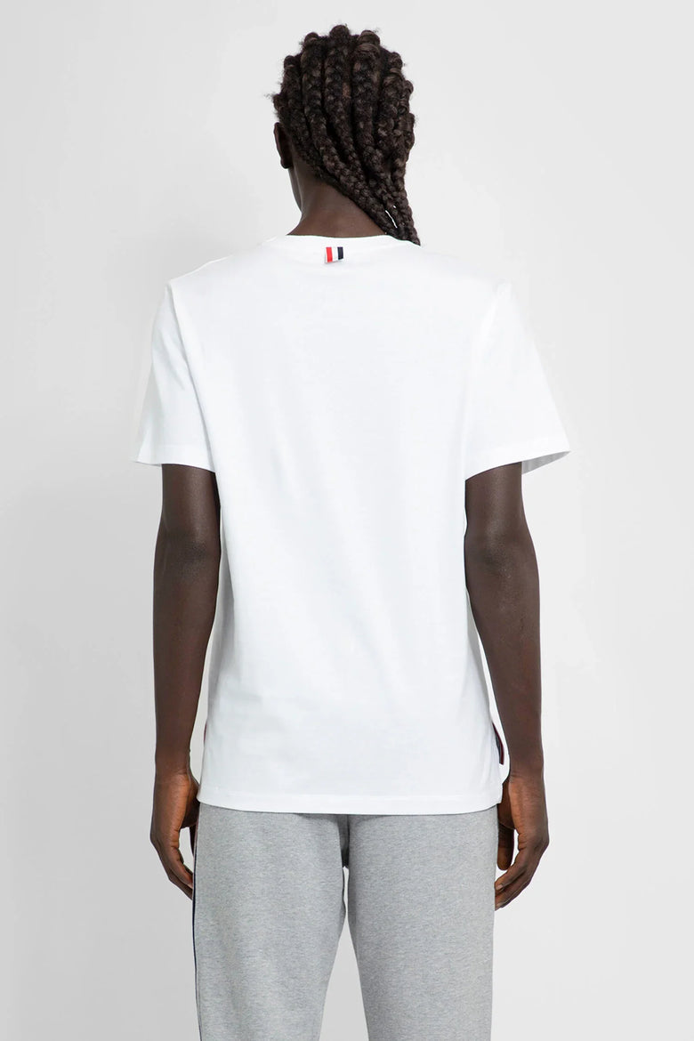 THOM BROWNE MAN WHITE T-SHIRTS & TANK TOPS - Antonioli.eu