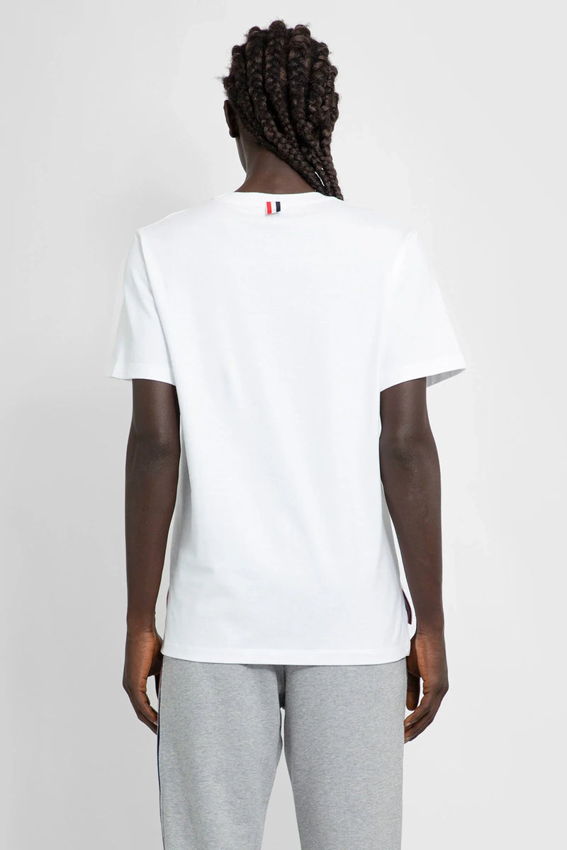 THOM BROWNE MAN WHITE T-SHIRTS & TANK TOPS - Antonioli.eu