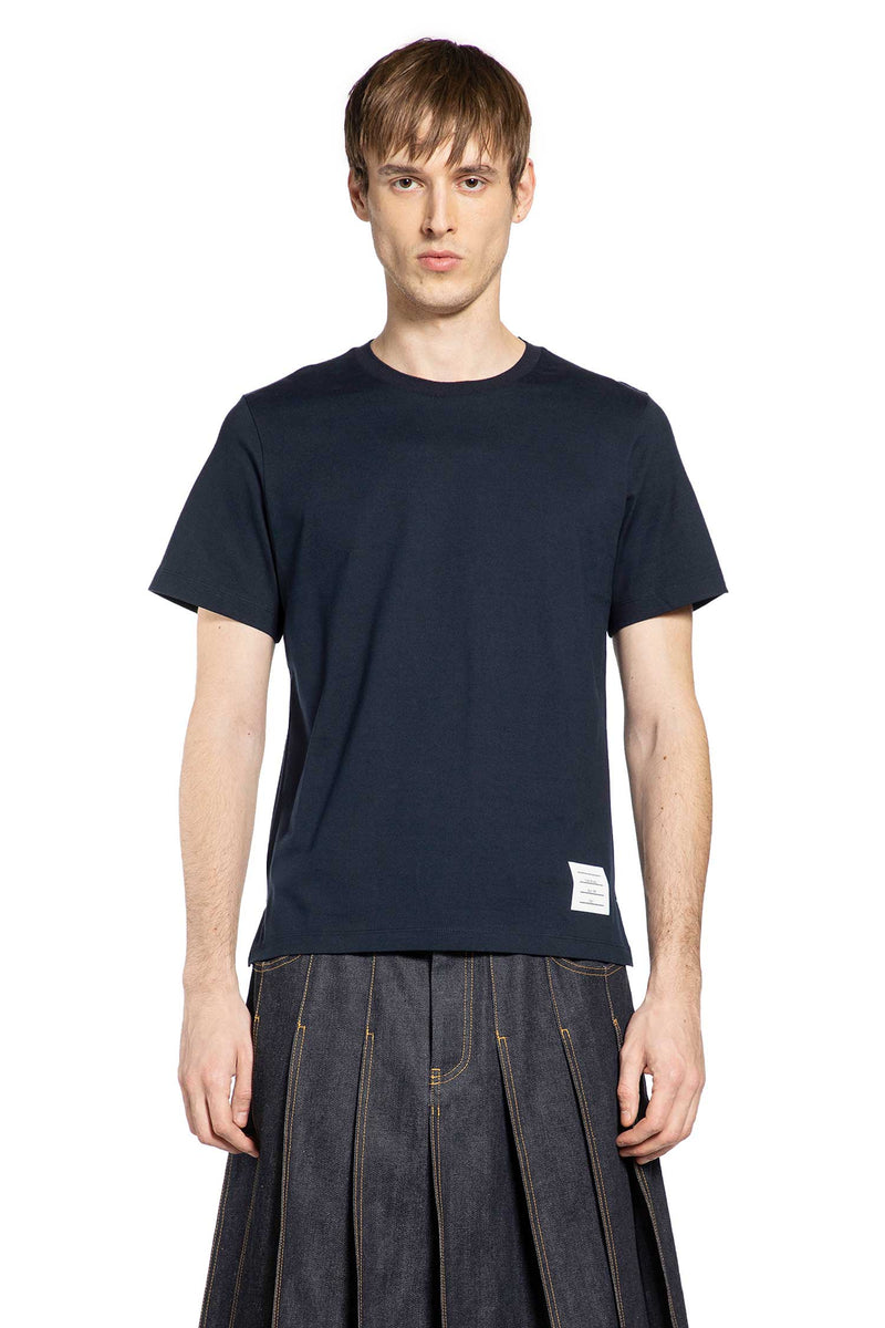 THOM BROWNE Meidum Weight Jersey Side Slit T-Shirt man