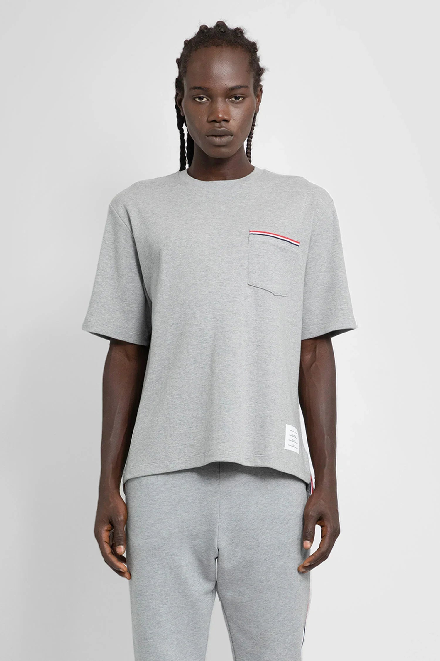THOM BROWNE MAN GREY T-SHIRTS & TANK TOPS - Antonioli.eu