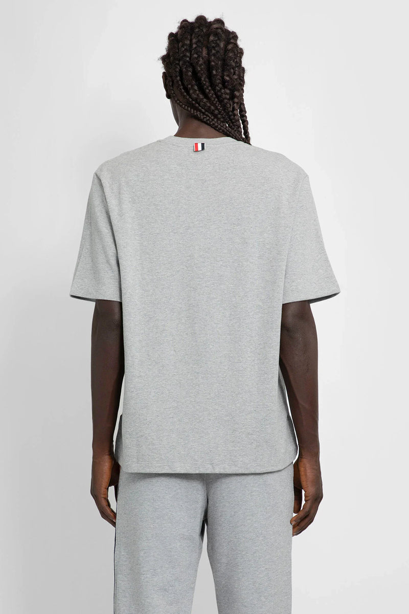 THOM BROWNE Oversized Milano Cotton T-Shirt man