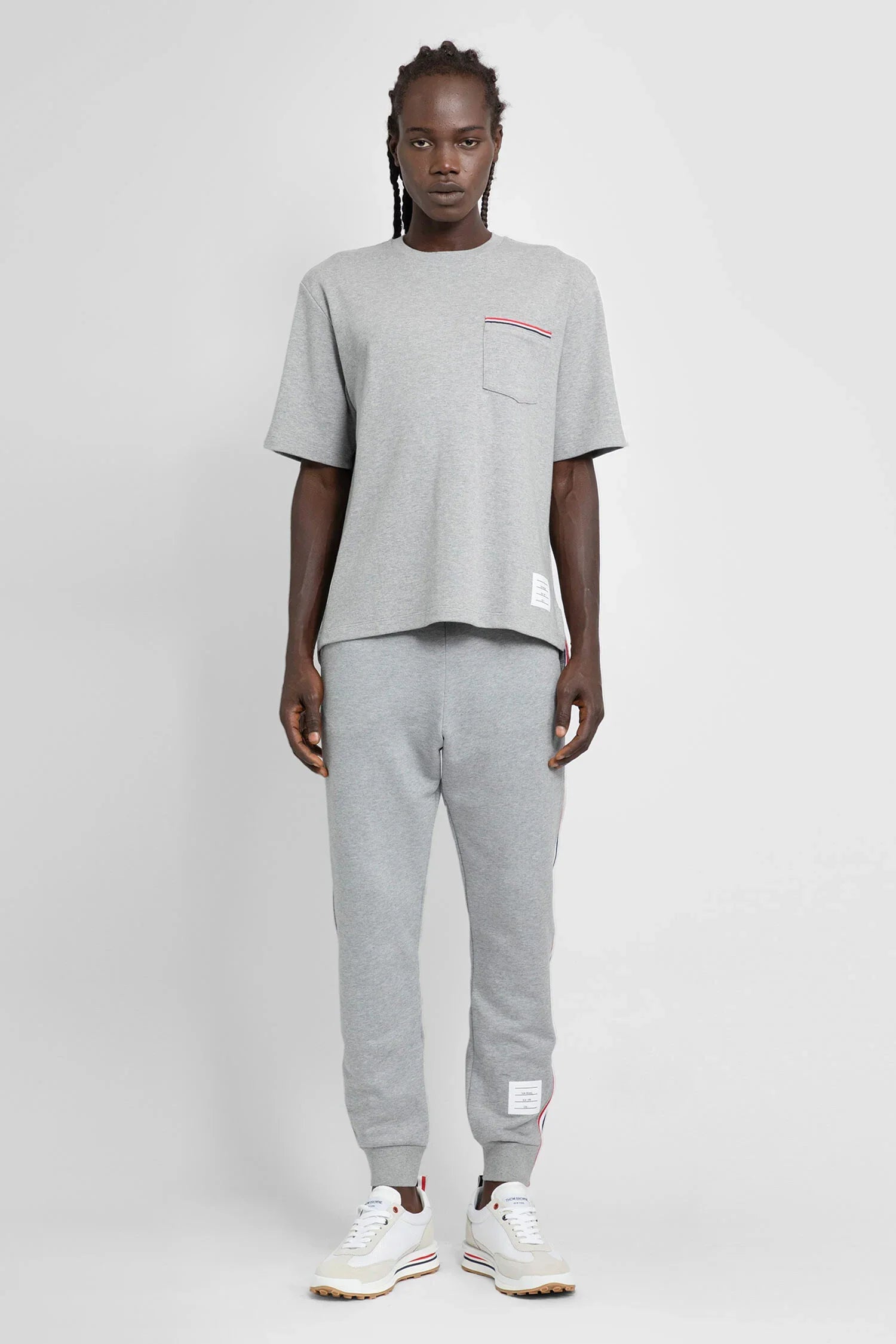 THOM BROWNE MAN GREY T-SHIRTS & TANK TOPS - Antonioli.eu