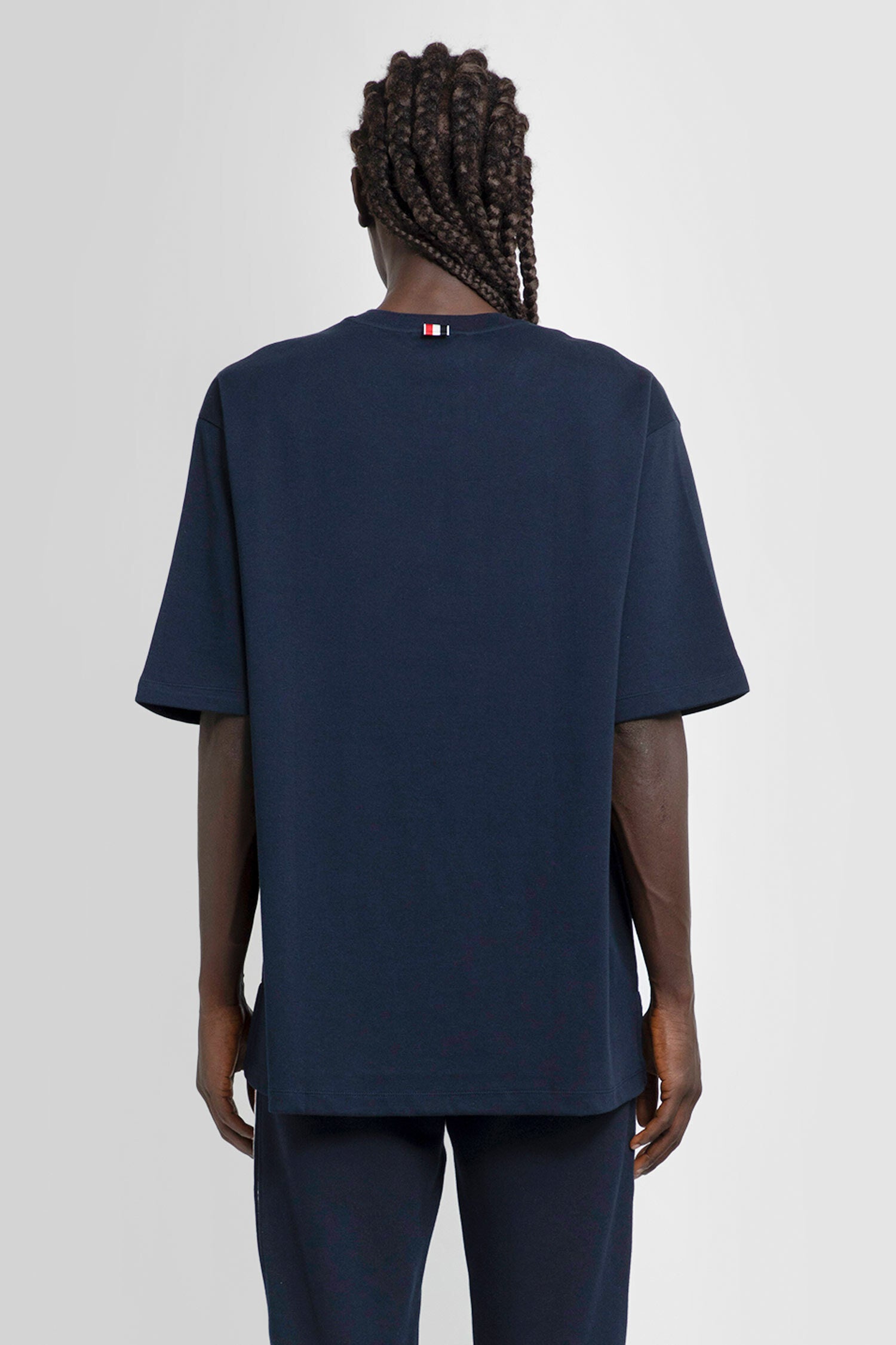 THOM BROWNE MAN BLUE T-SHIRTS