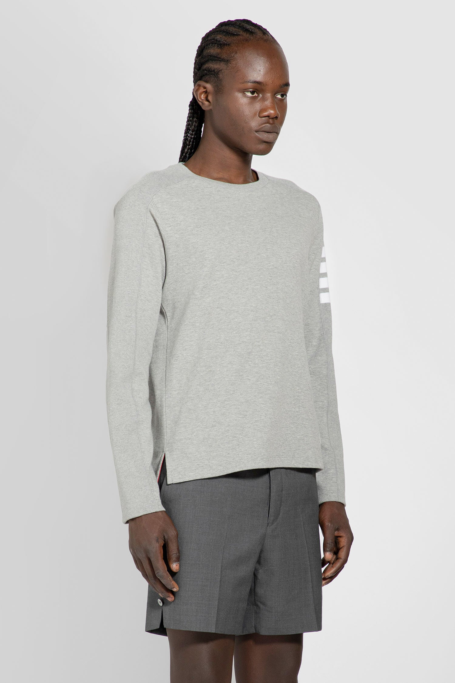 THOM BROWNE MAN GREY T-SHIRTS & TANK TOPS