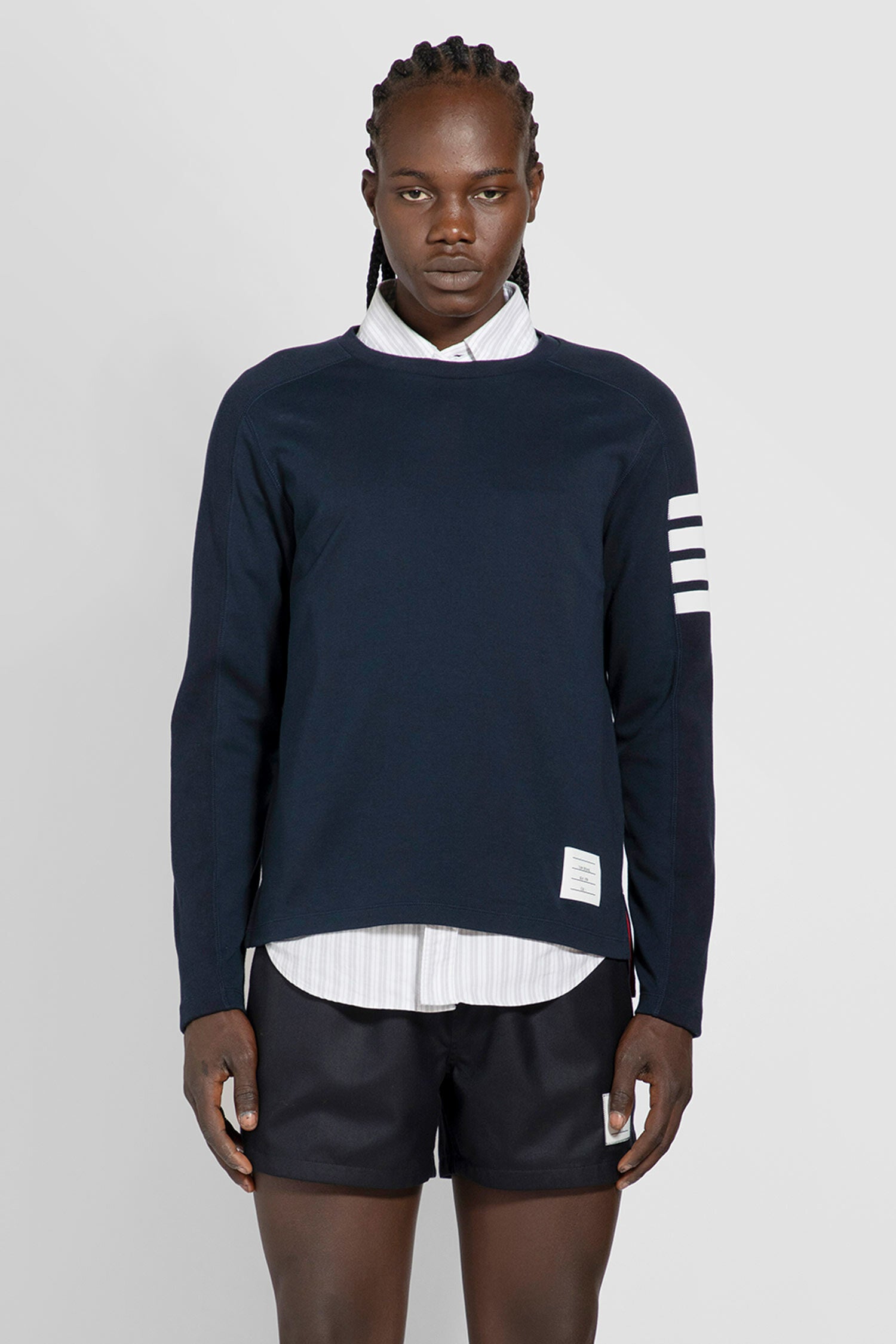 THOM BROWNE MAN BLUE T-SHIRTS