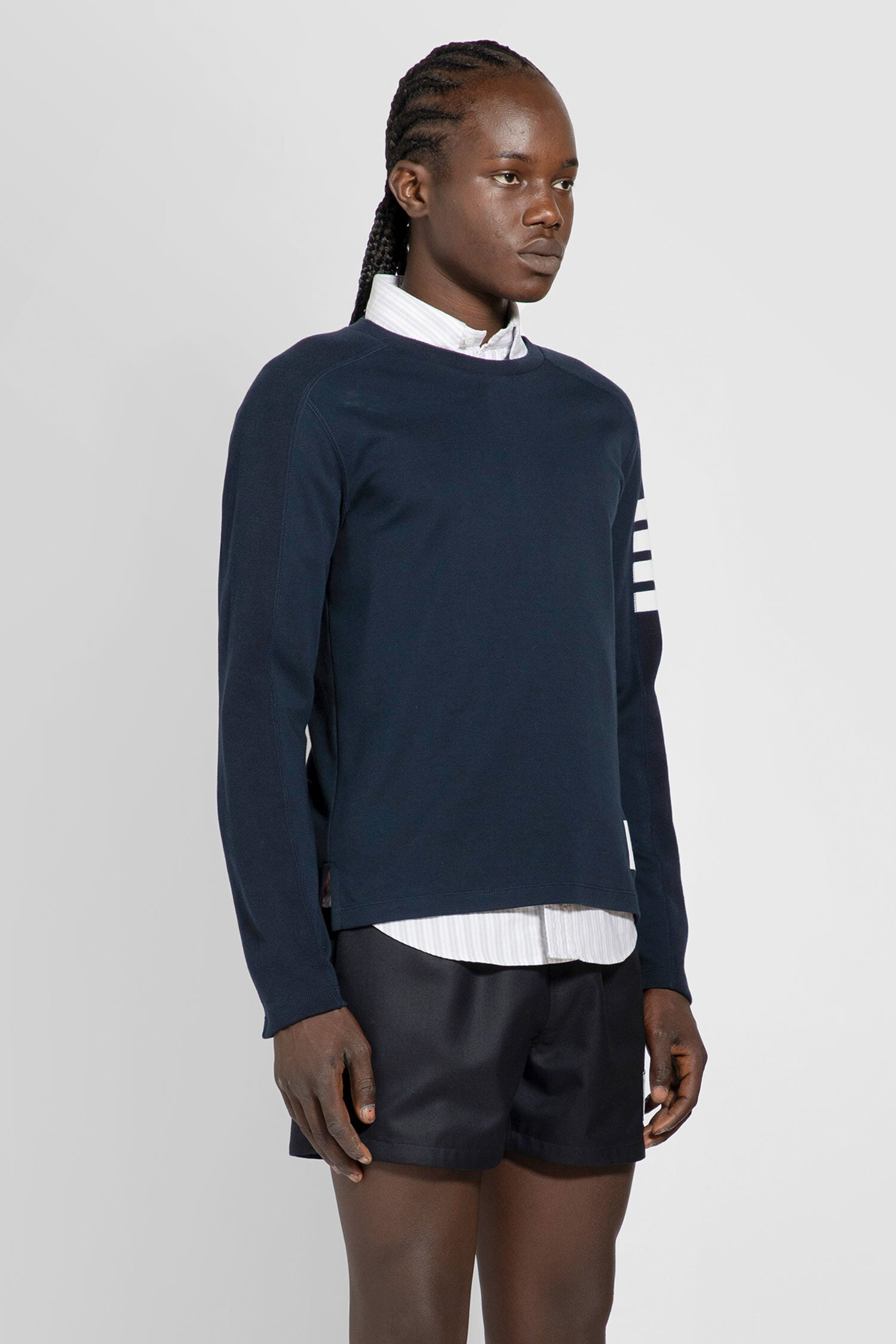 THOM BROWNE MAN BLUE T-SHIRTS