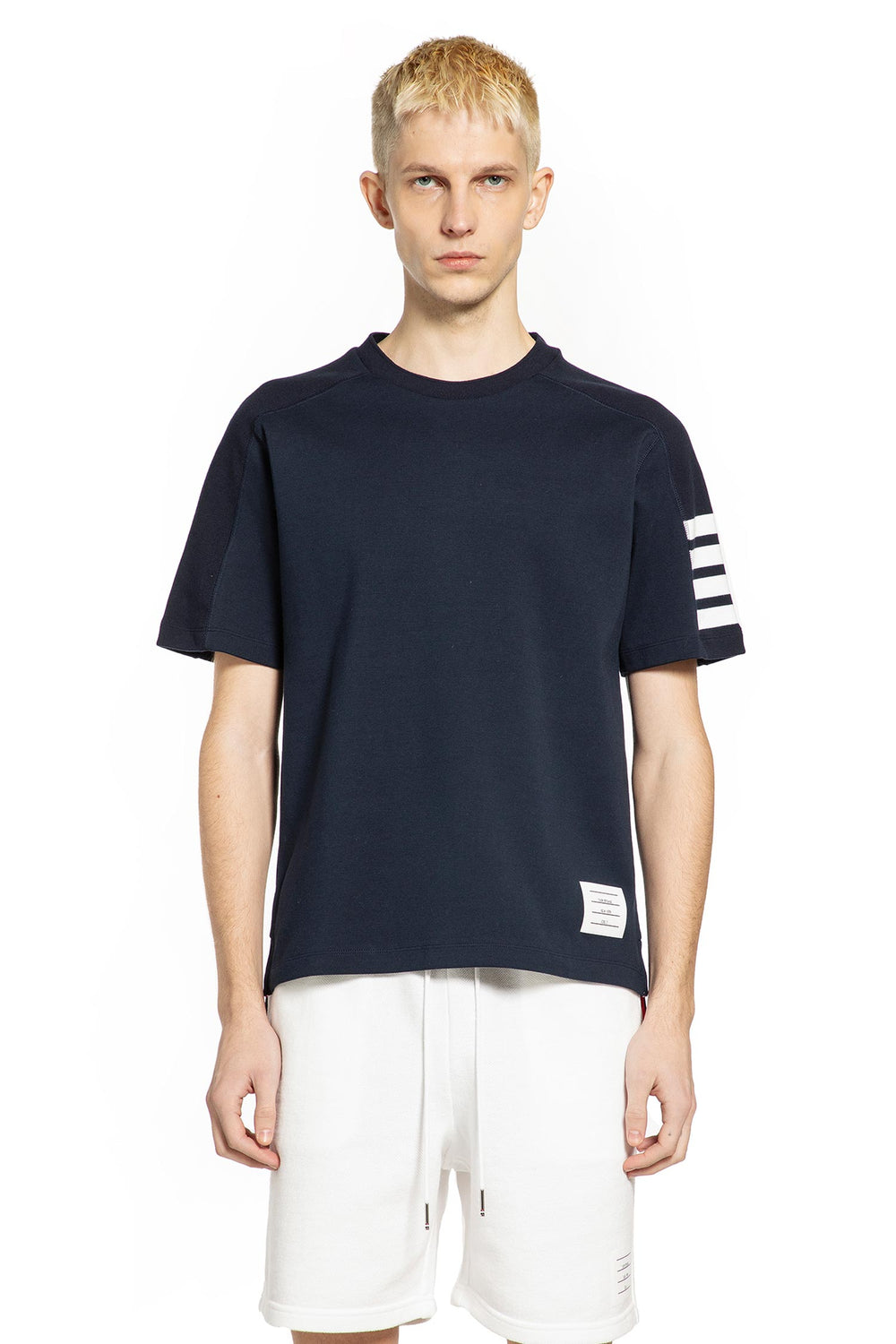 THOM BROWNE Milano Cotton 4-Bar Tee man