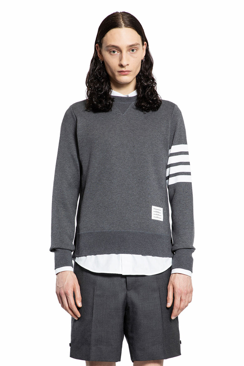 THOM BROWNE MAN GREY SWEATSHIRTS