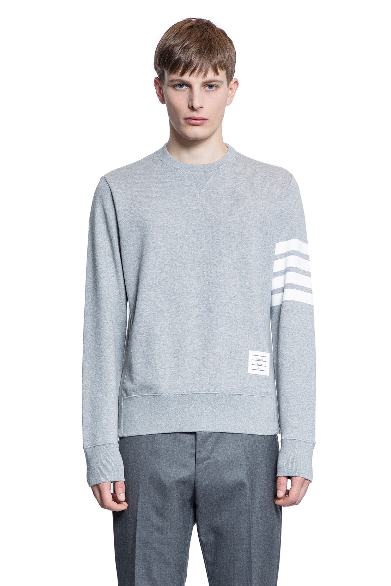 THOM BROWNE MAN GREY SWEATSHIRTS