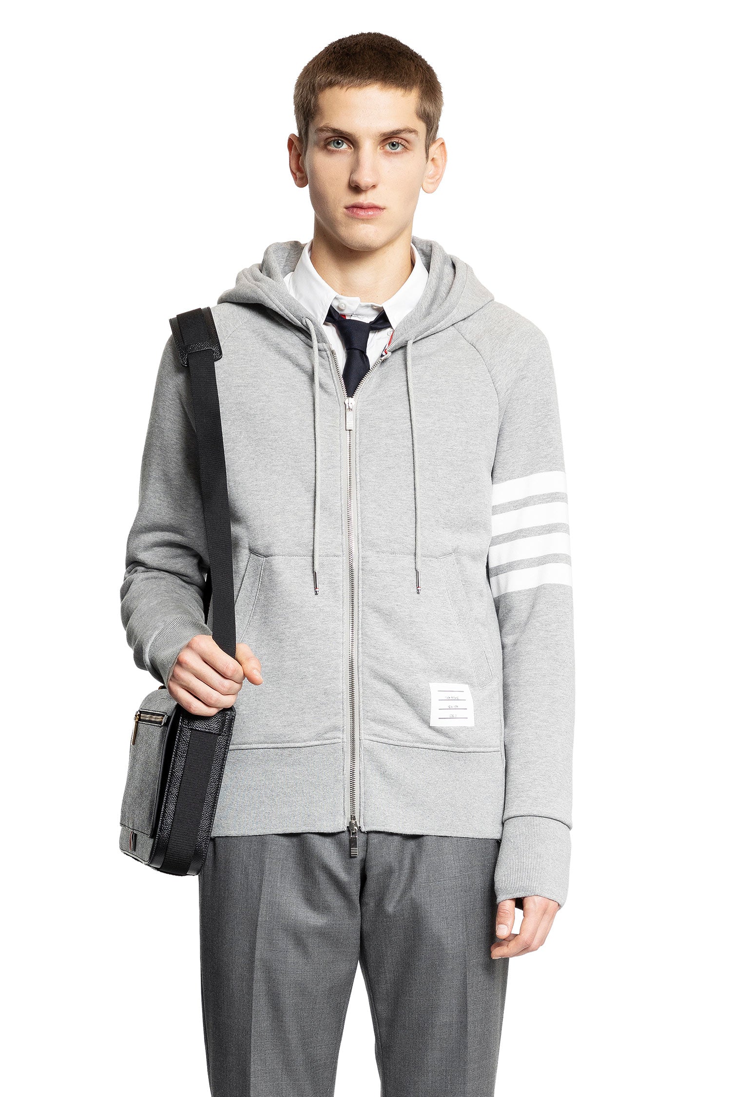 THOM BROWNE MAN GREY SWEATSHIRTS