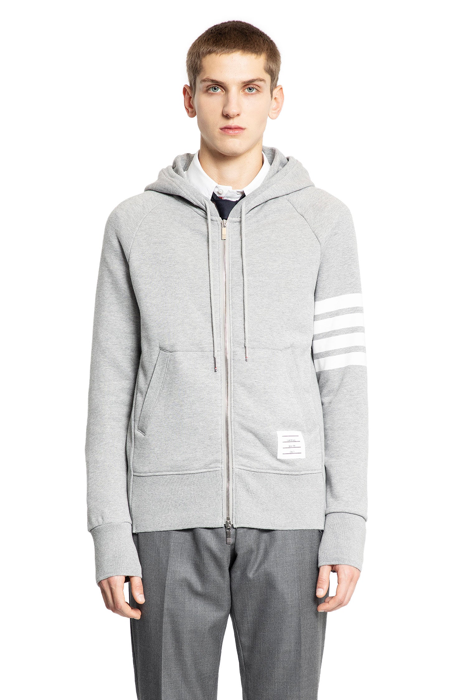 THOM BROWNE MAN GREY SWEATSHIRTS