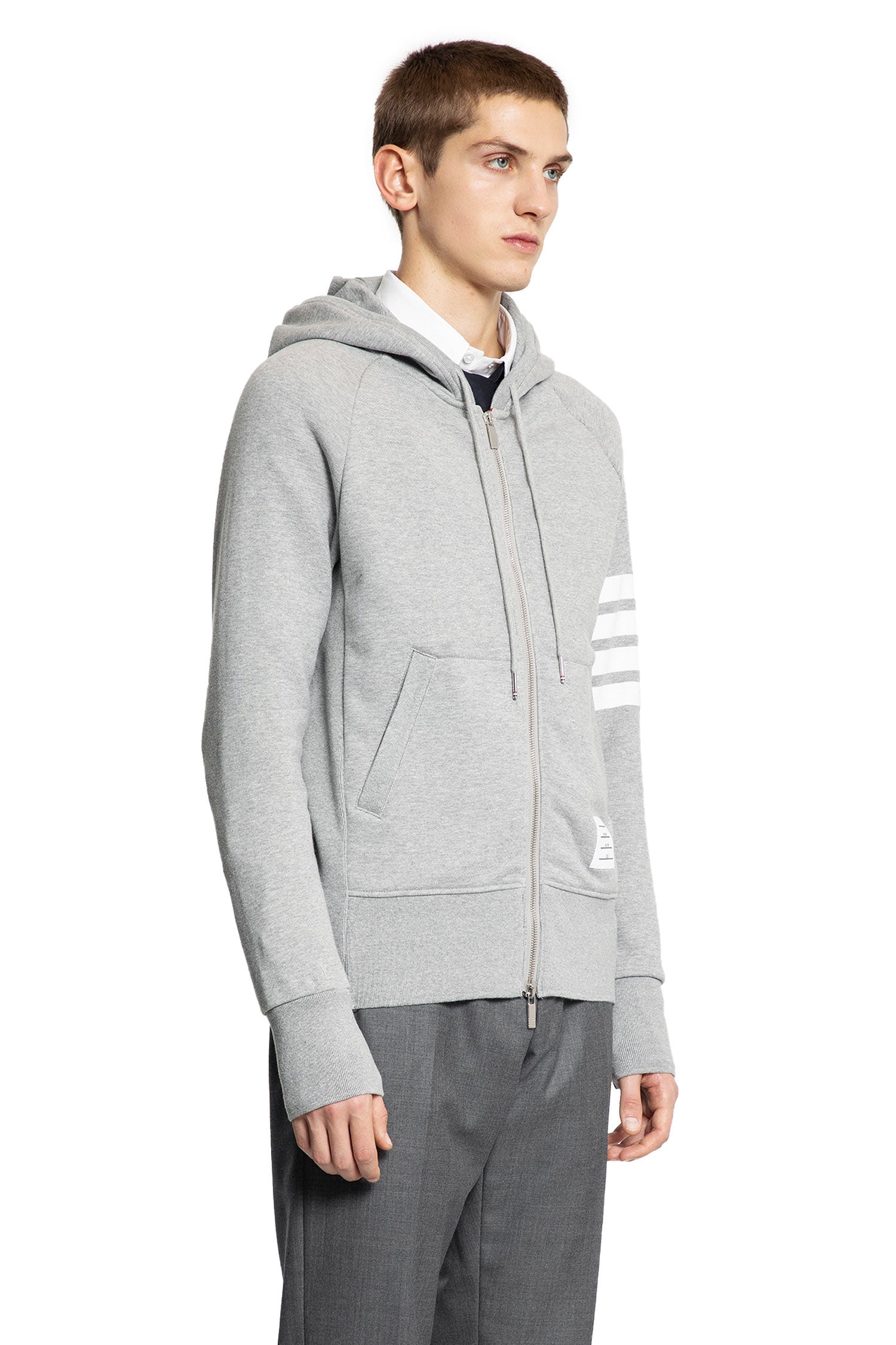 THOM BROWNE MAN GREY SWEATSHIRTS