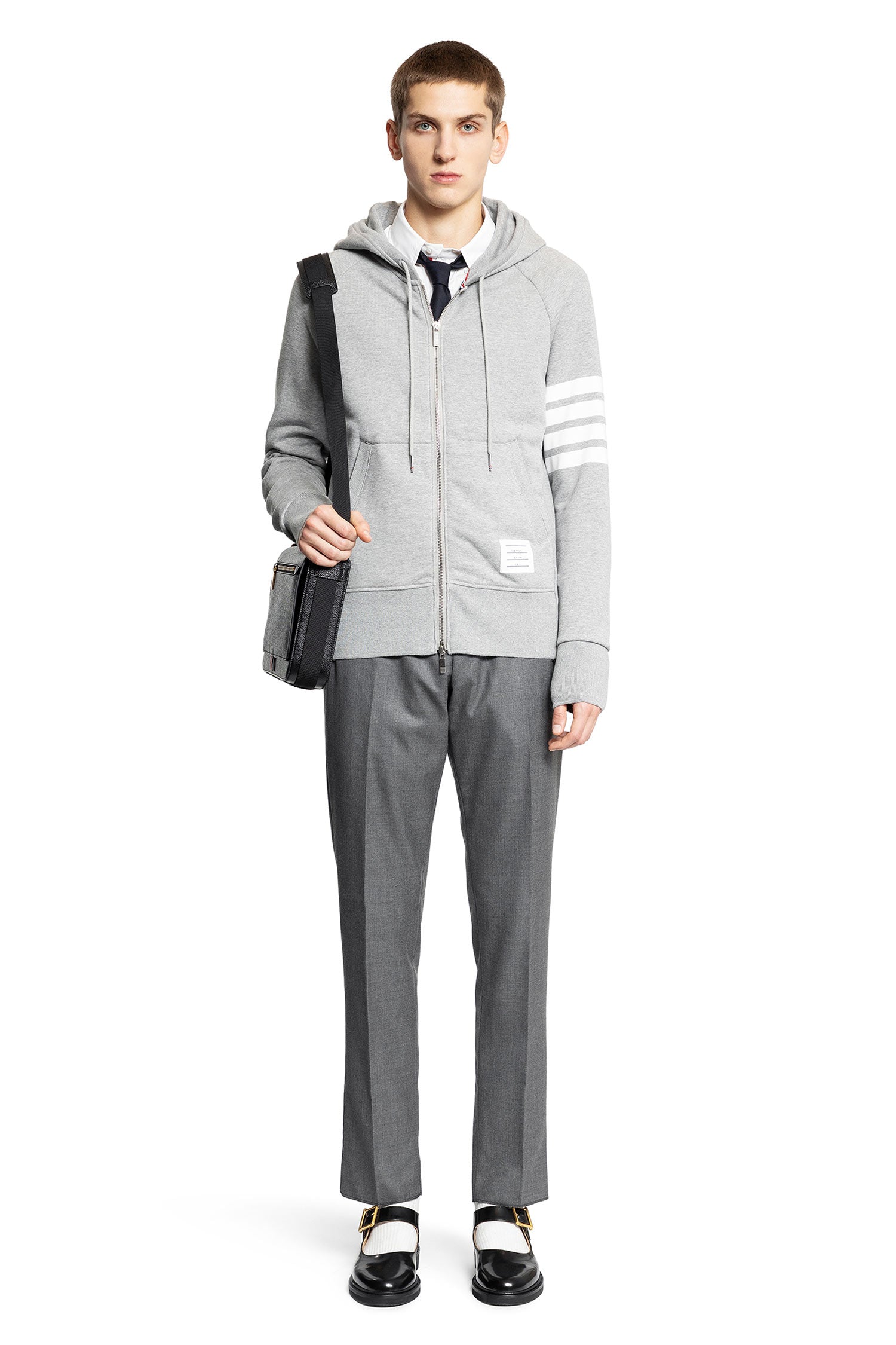 THOM BROWNE MAN GREY SWEATSHIRTS