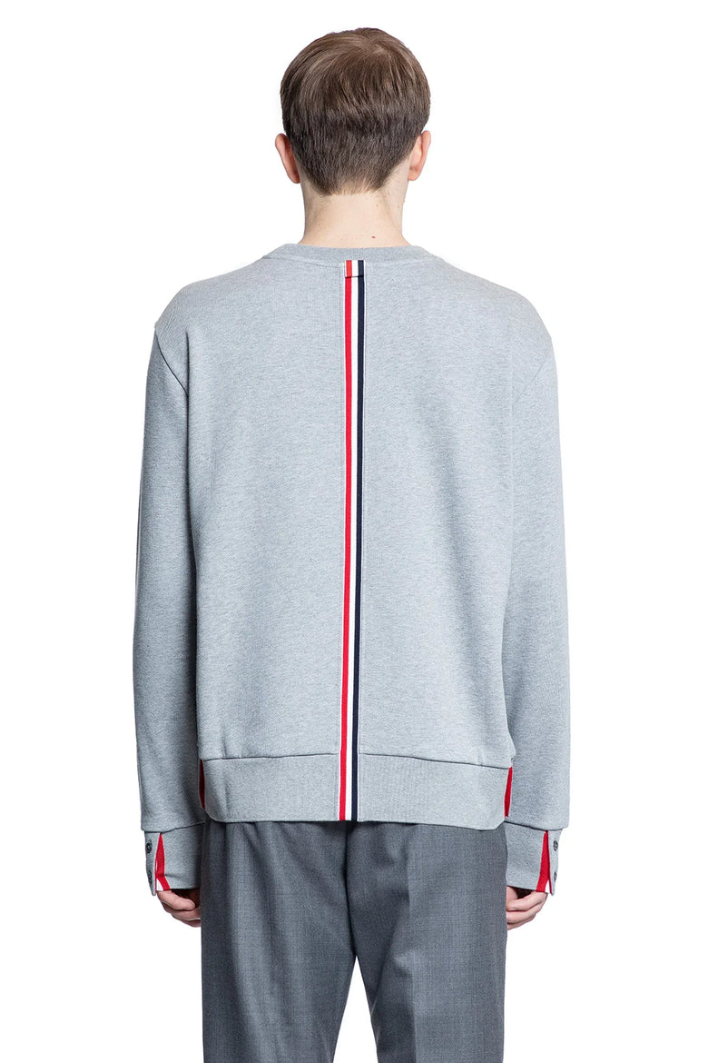 THOM BROWNE Loopback Stripe Sweatshirt man