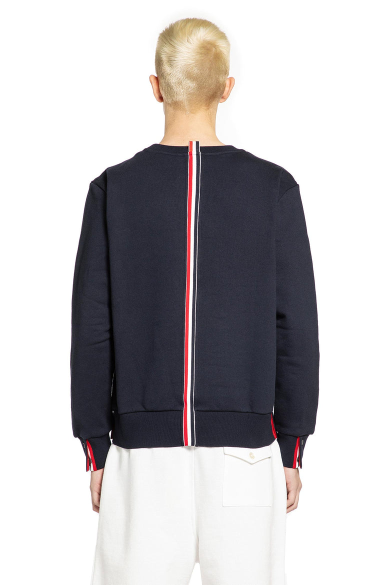 THOM BROWNE Classic Loopback RWB Sweatshirt man