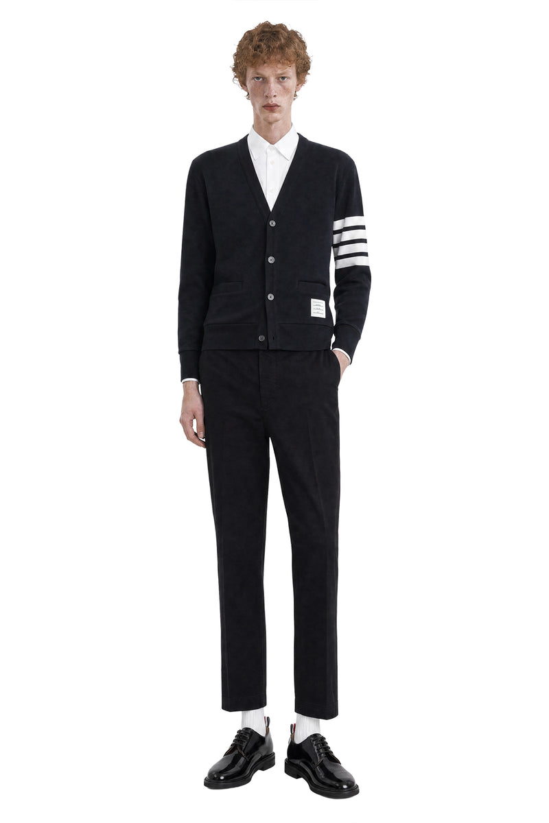 THOM BROWNE Loopback 4-Bar Boat Cardigan man