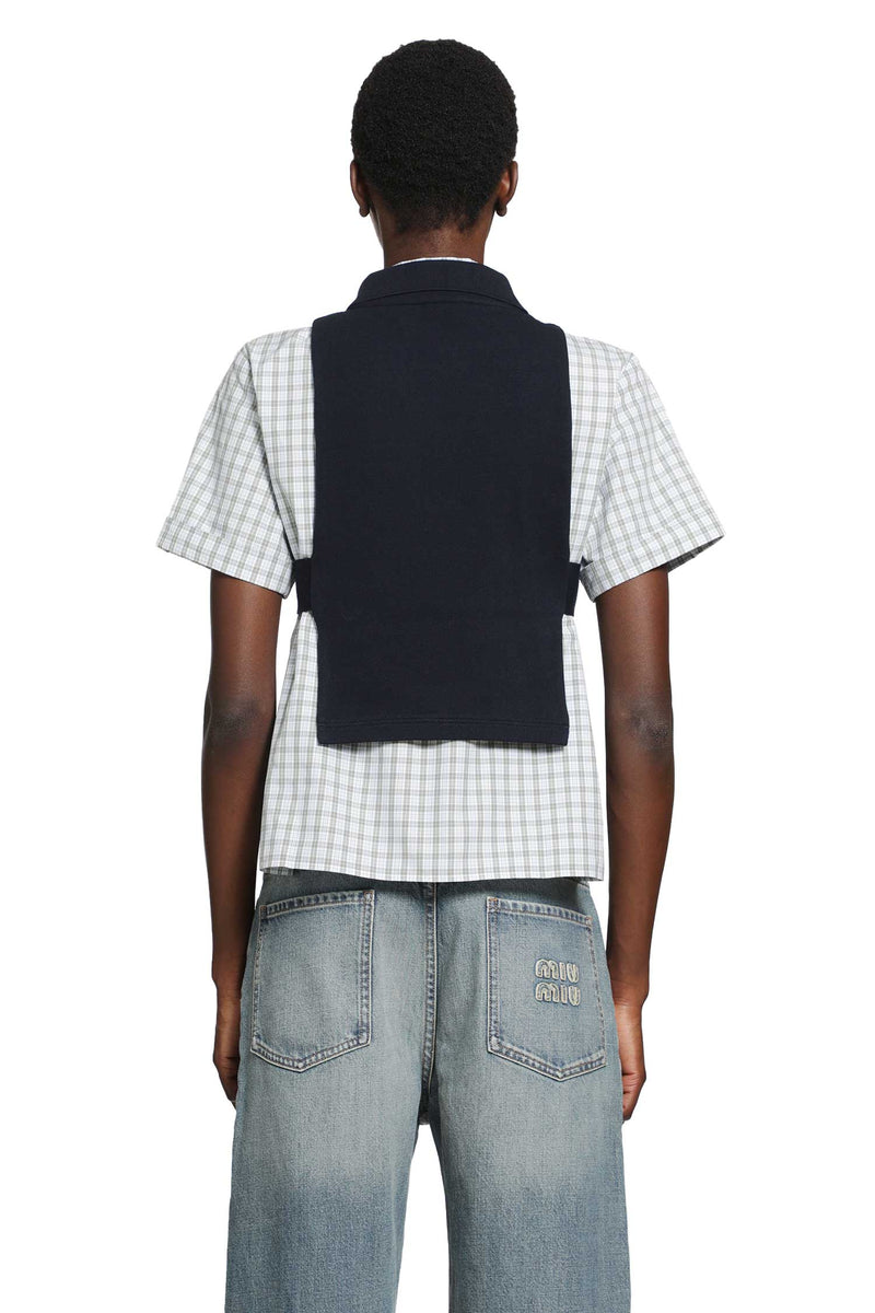 MIU MIU Piqué Polo Vest woman