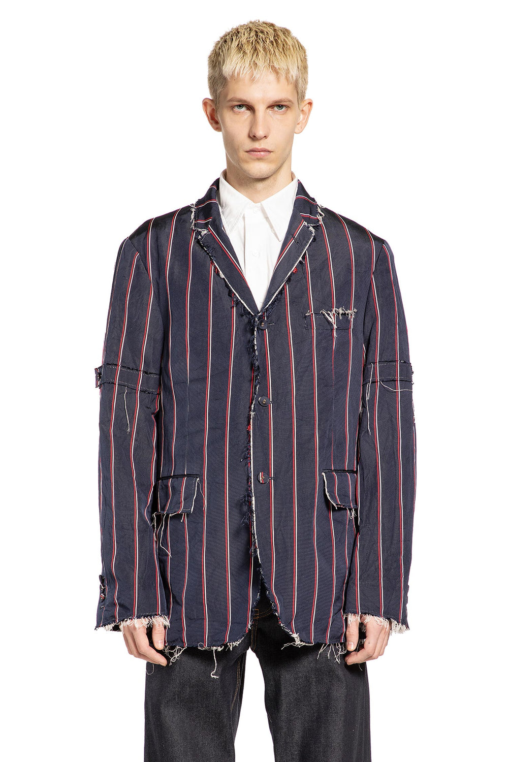 THOM BROWNE Stripe Mogador Blazer man