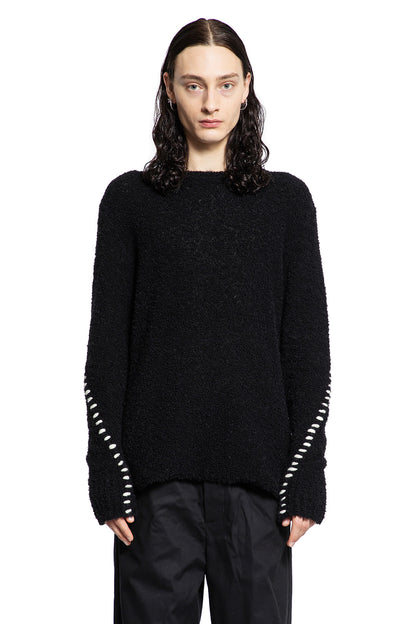 THOM KROM MAN BLACK&WHITE KNITWEAR