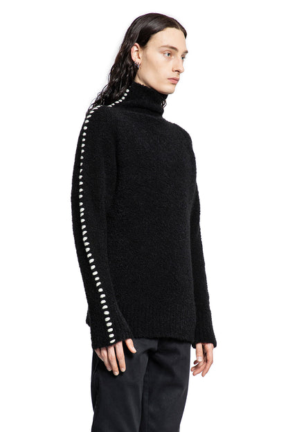 THOM KROM MAN BLACK&WHITE KNITWEAR