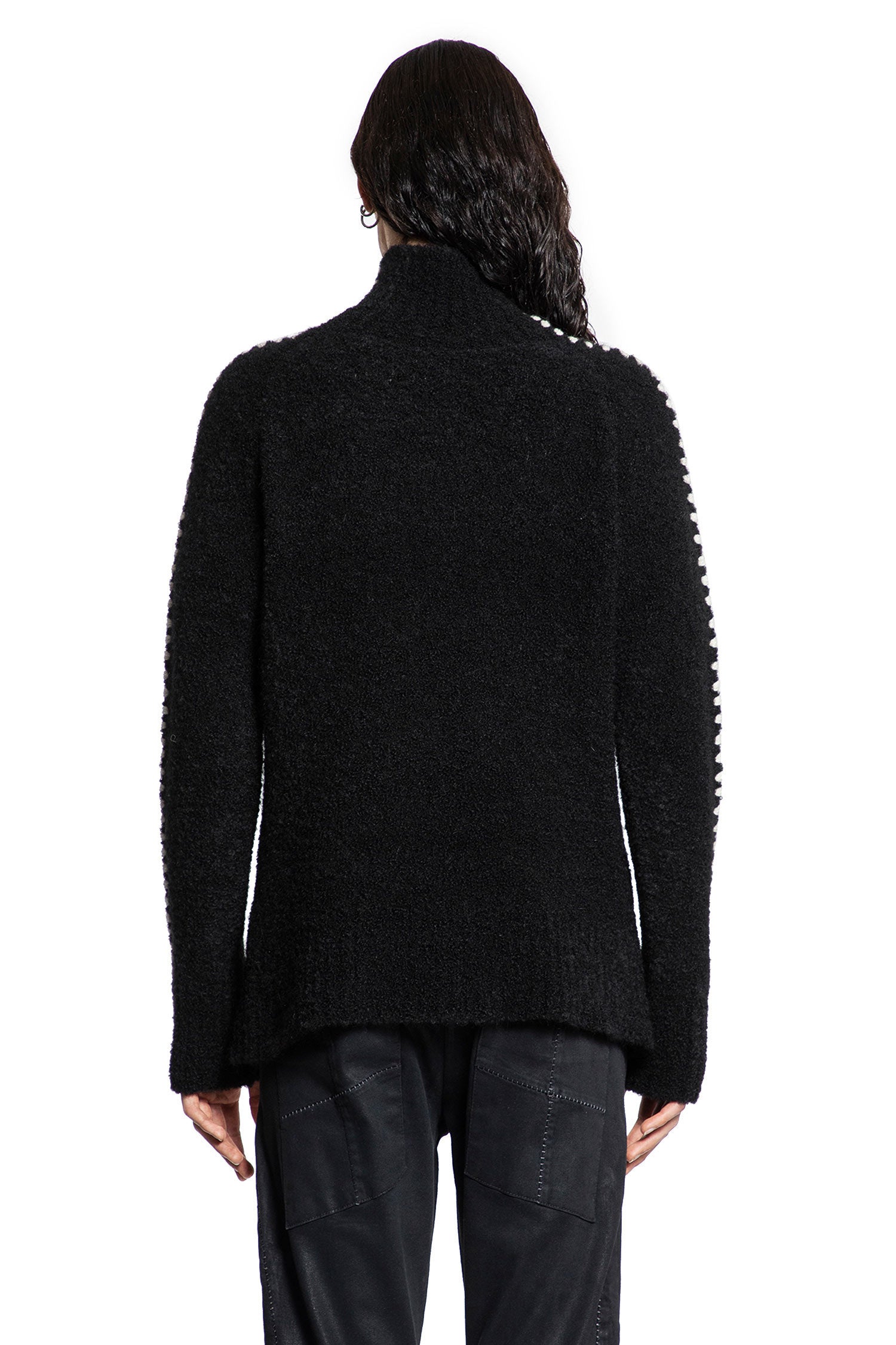 THOM KROM MAN BLACK&WHITE KNITWEAR