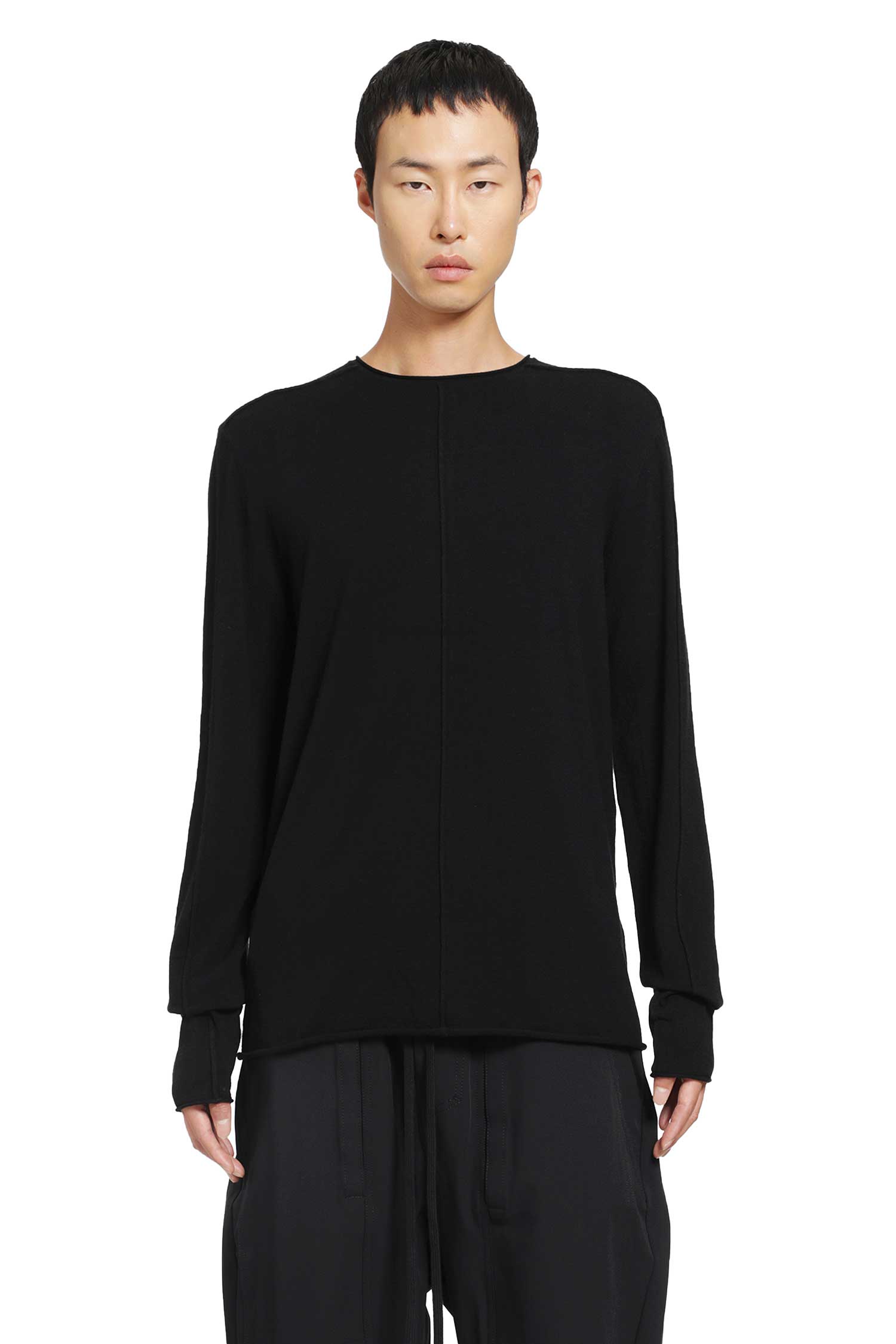 THOM KROM Knit Cashmere-blend Crewneck Sweater man