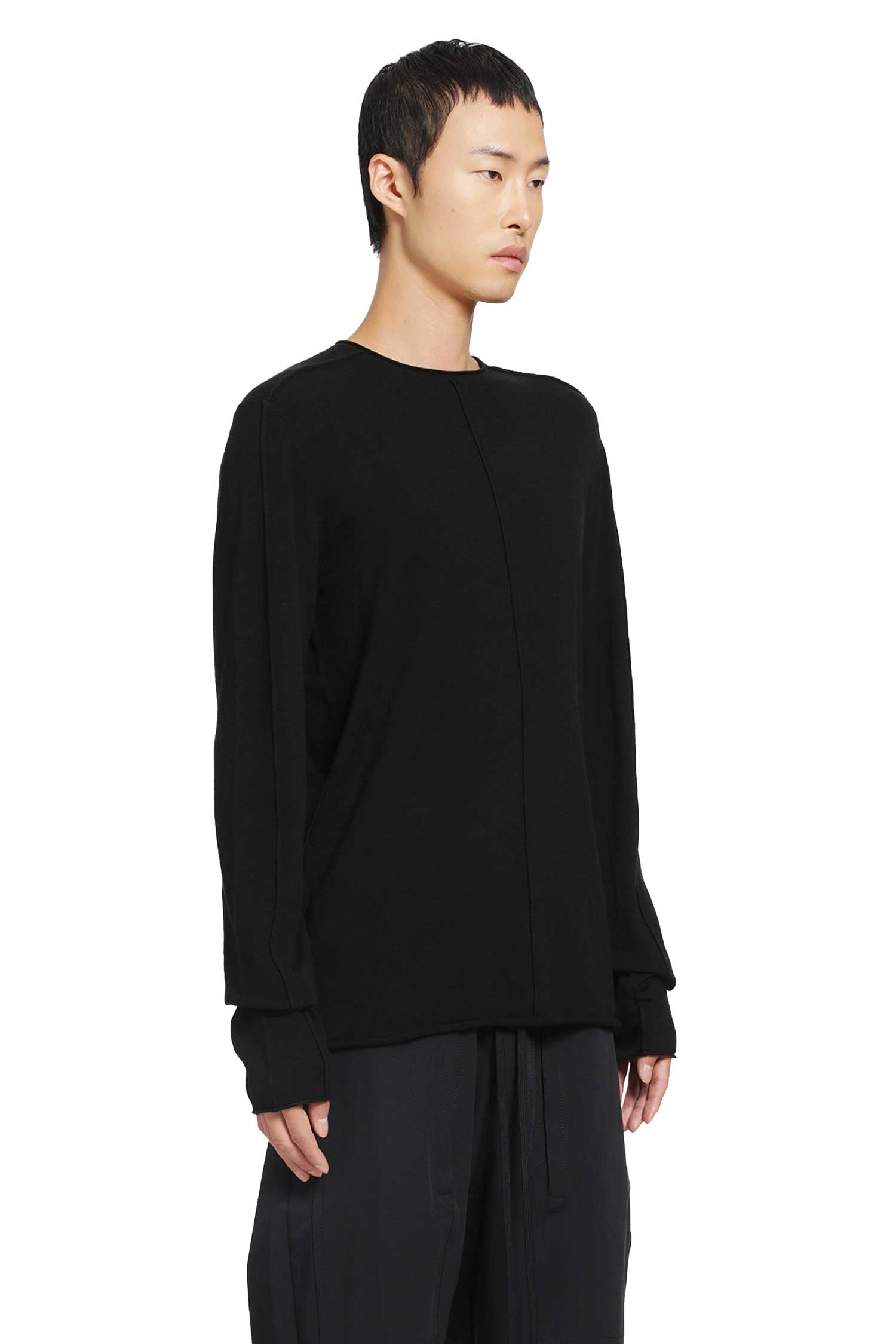 Knit Cashmere-blend Crewneck Sweater