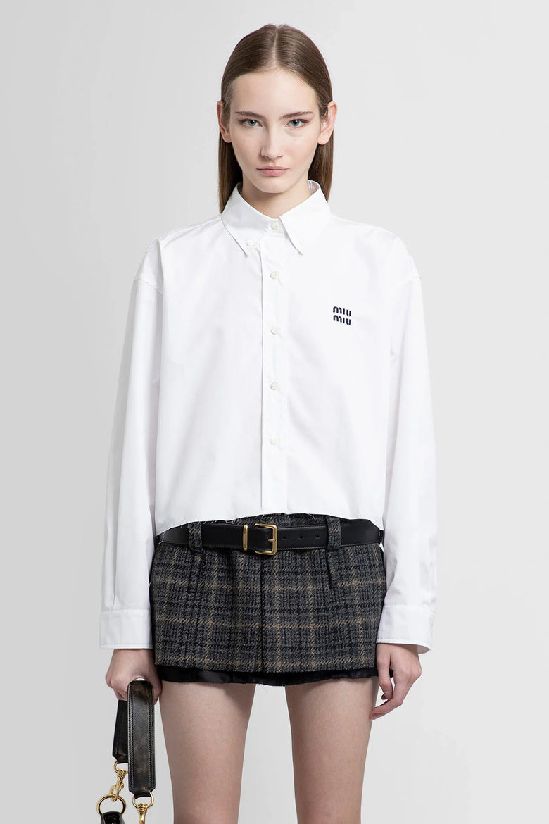 MIU MIU WOMAN WHITE SHIRTS - Antonioli.eu