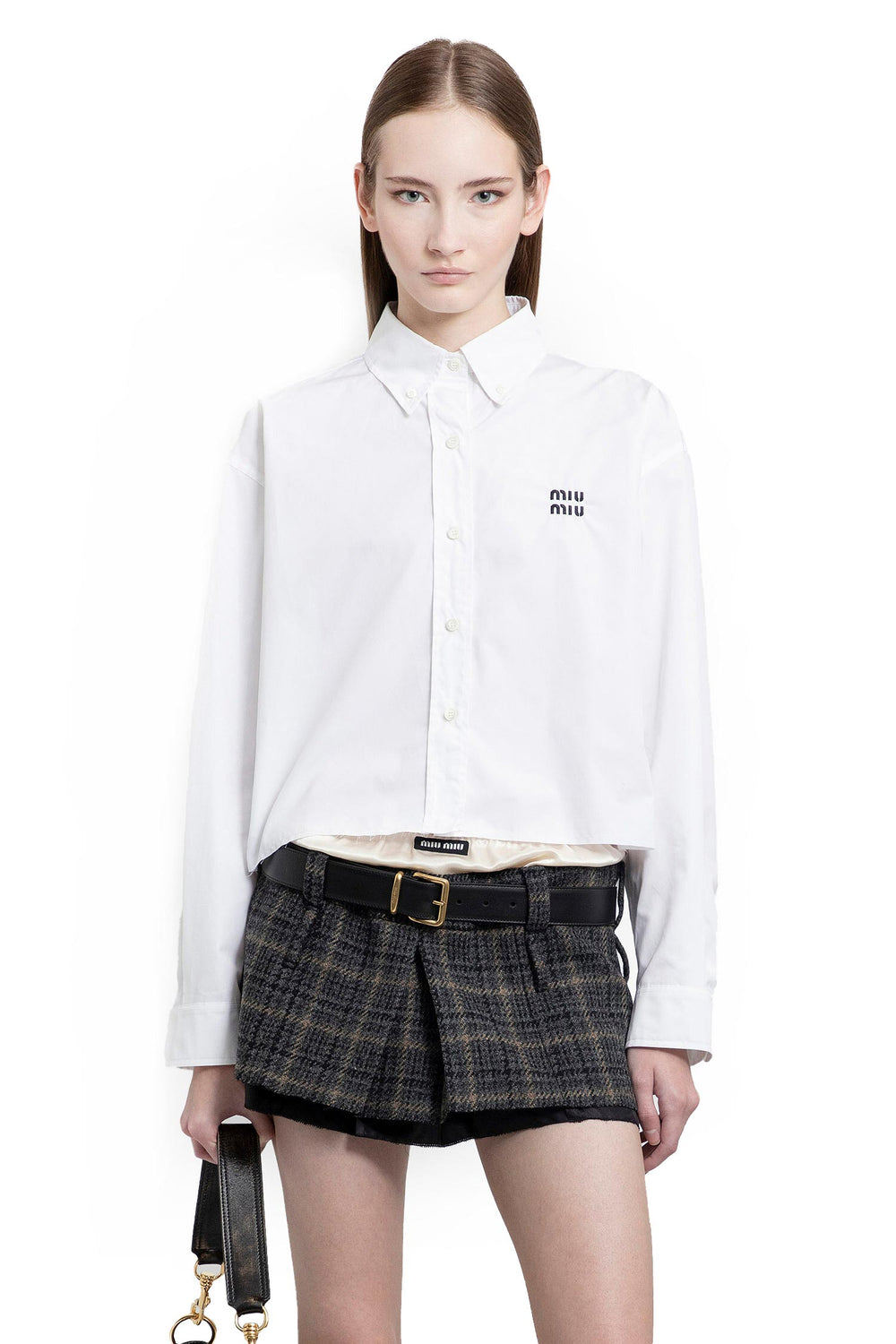 MIU MIU Cotton Poplin Shirt woman