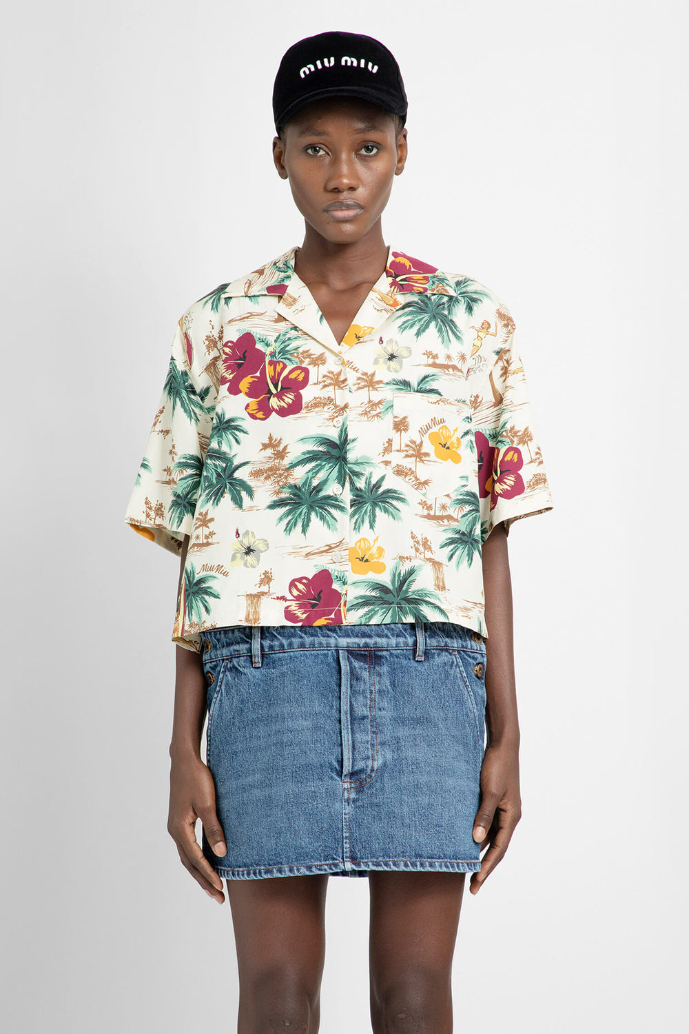 MIU MIU WOMAN MULTICOLOR SHIRTS