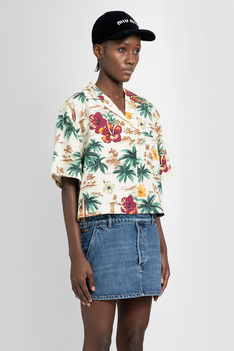 MIU MIU WOMAN MULTICOLOR SHIRTS