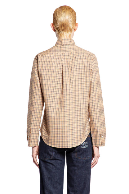 MIU MIU WOMAN BEIGE SHIRTS