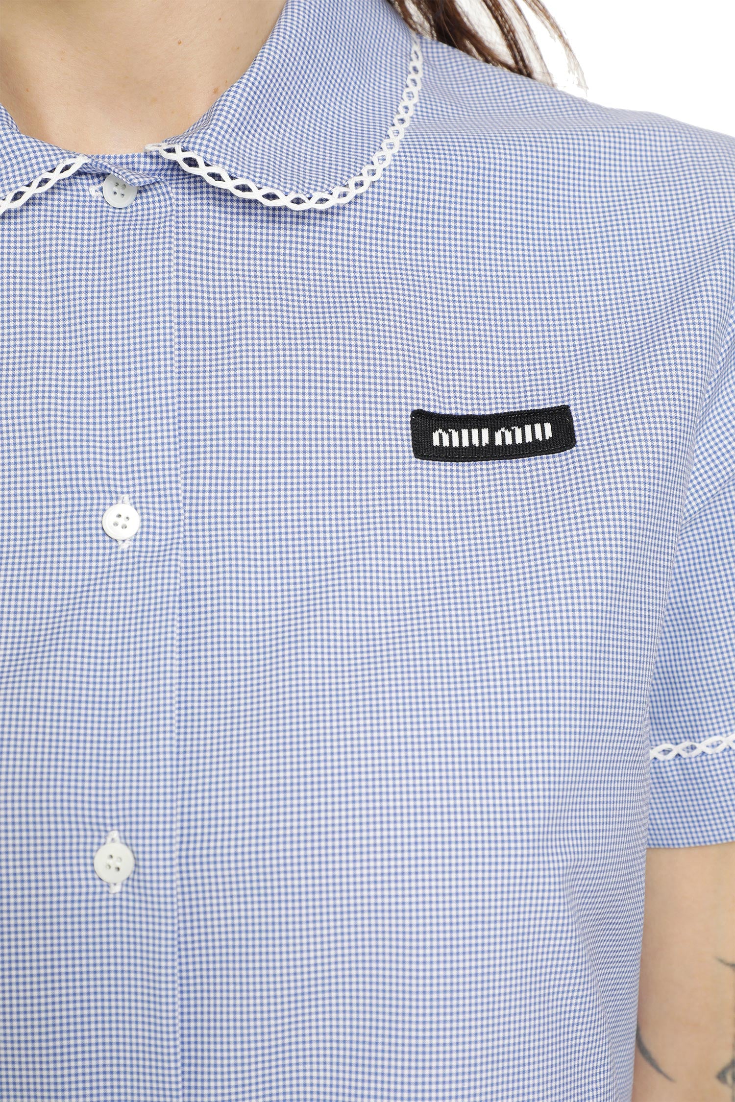 MIU MIU Gingham Shirt woman