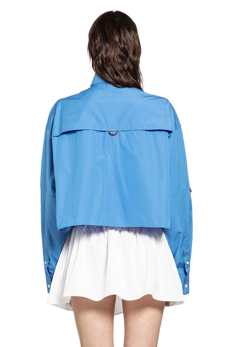 MIU MIU Cropped Poplin Shirt woman