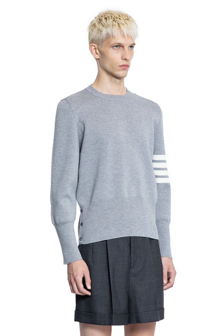THOM BROWNE MAN GREY KNITWEAR
