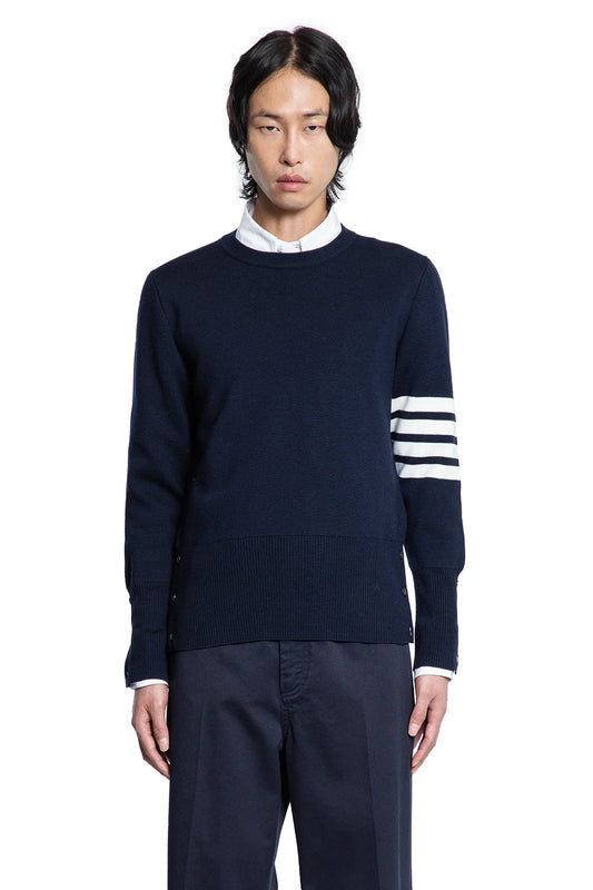 THOM BROWNE MAN BLUE KNITWEAR - Antonioli.eu