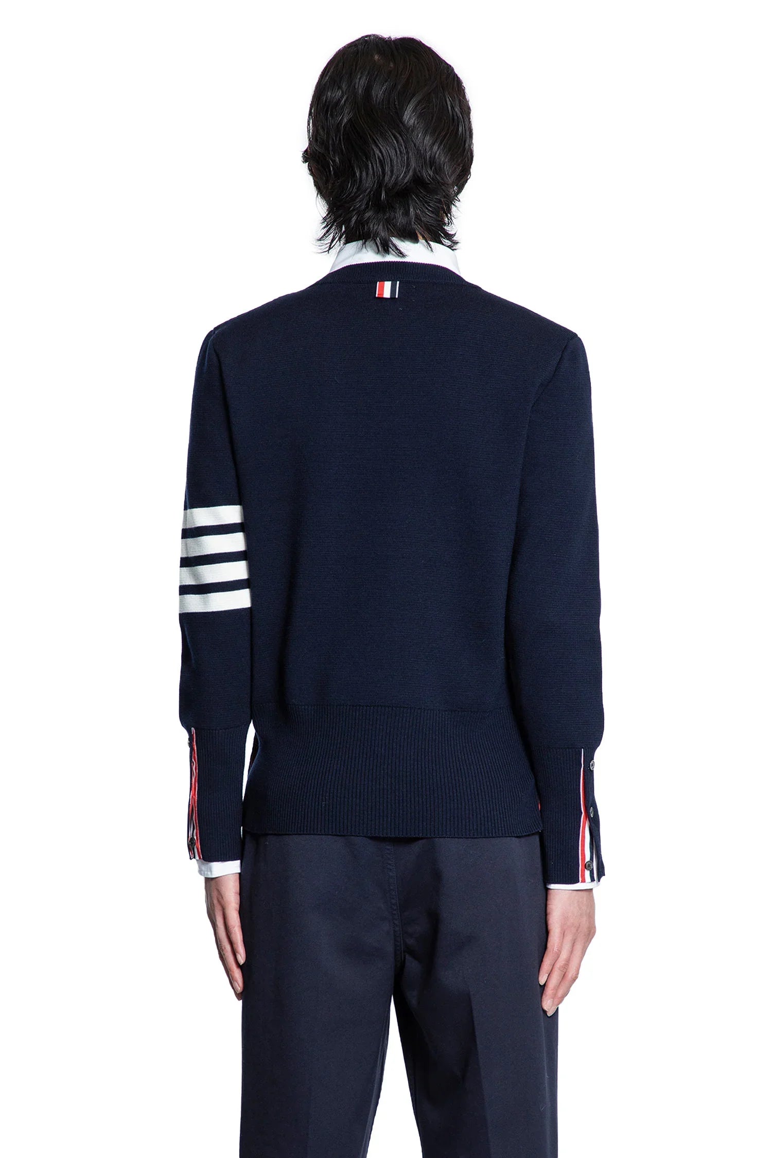 THOM BROWNE MAN BLUE KNITWEAR - Antonioli.eu
