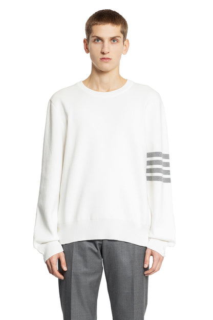 THOM BROWNE MAN WHITE KNITWEAR