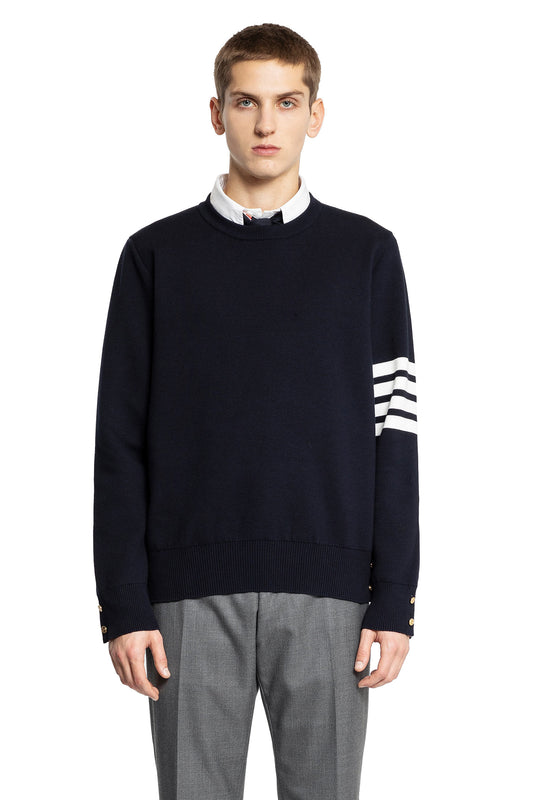 THOM BROWNE MAN BLUE KNITWEAR