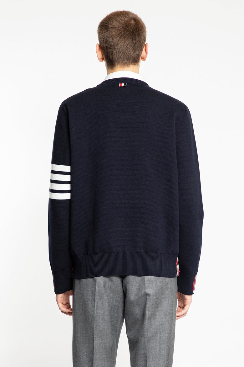 THOM BROWNE MAN BLUE KNITWEAR