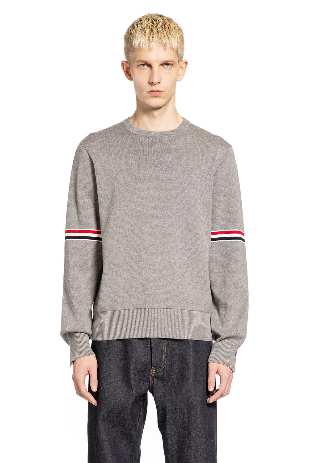THOM BROWNE Milano Stitch RWB Sweater man