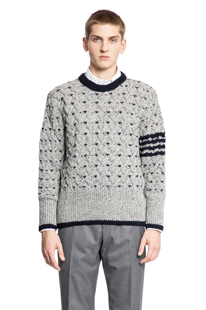 THOM BROWNE MAN GREY KNITWEAR