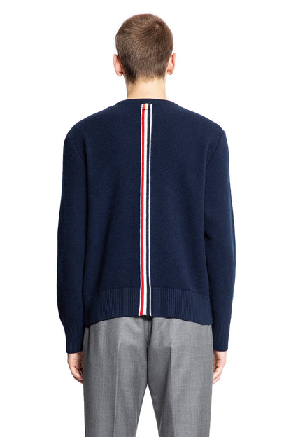 THOM BROWNE MAN BLUE KNITWEAR