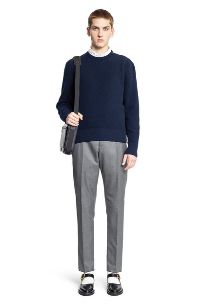 THOM BROWNE MAN BLUE KNITWEAR