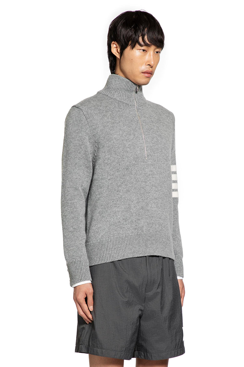 Funnel Neck Wool Quarter-Zip