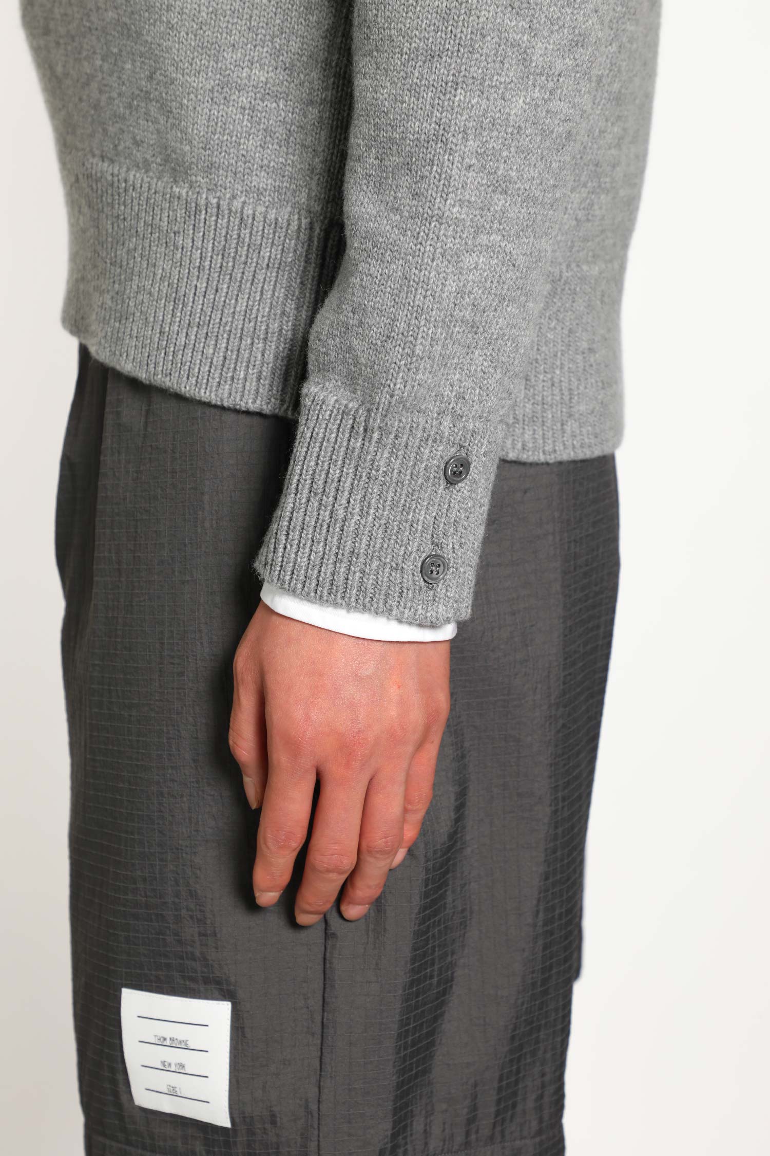 Funnel Neck Wool Quarter-Zip