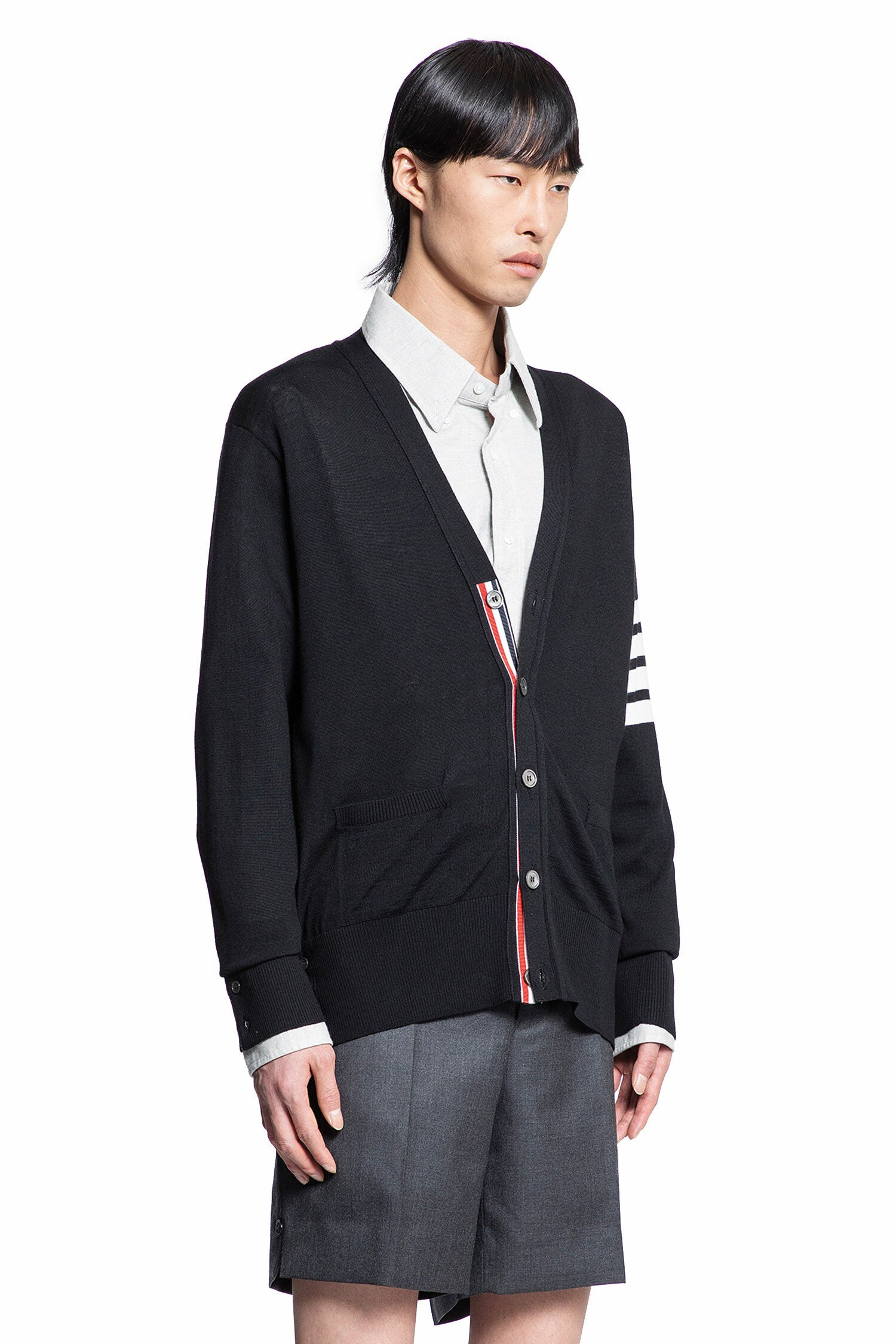 THOM BROWNE MAN BLACK KNITWEAR