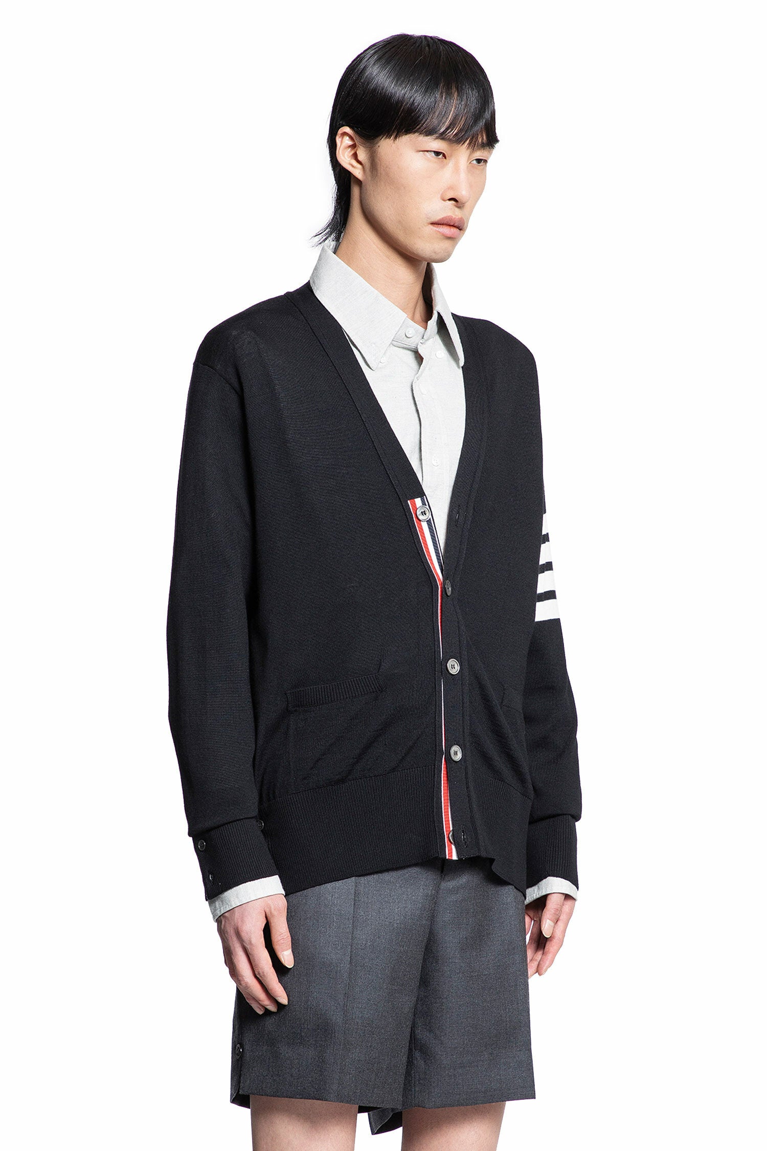 Wool classic v-neck cardigan