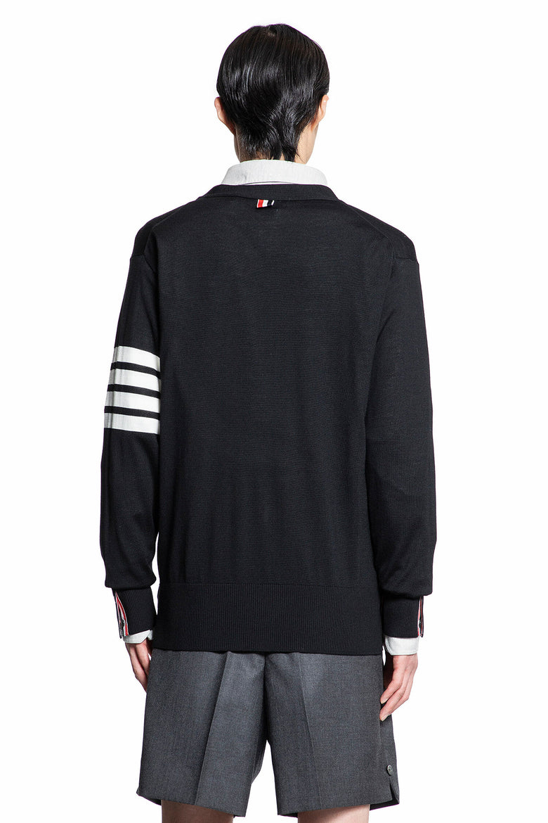 THOM BROWNE MAN BLACK KNITWEAR